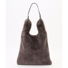 2WAYバイカラーファーバッグ