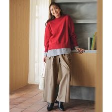 【ウエストゴム】カーゴタックパンツ