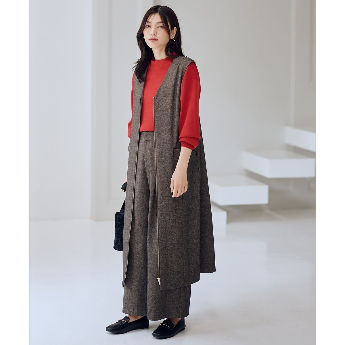 RONEL】ダブルクロスタックオールインワン(セットアップ対応可能