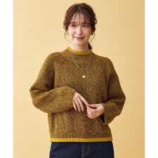 【5色展開】バイカラーMIXニット