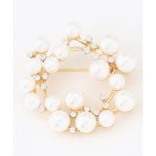 サークルパールブローチ