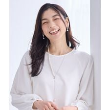 パールラリエットネックレス