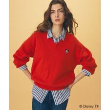 【ディズニー】ミッキーマウス／スウェットライクニット