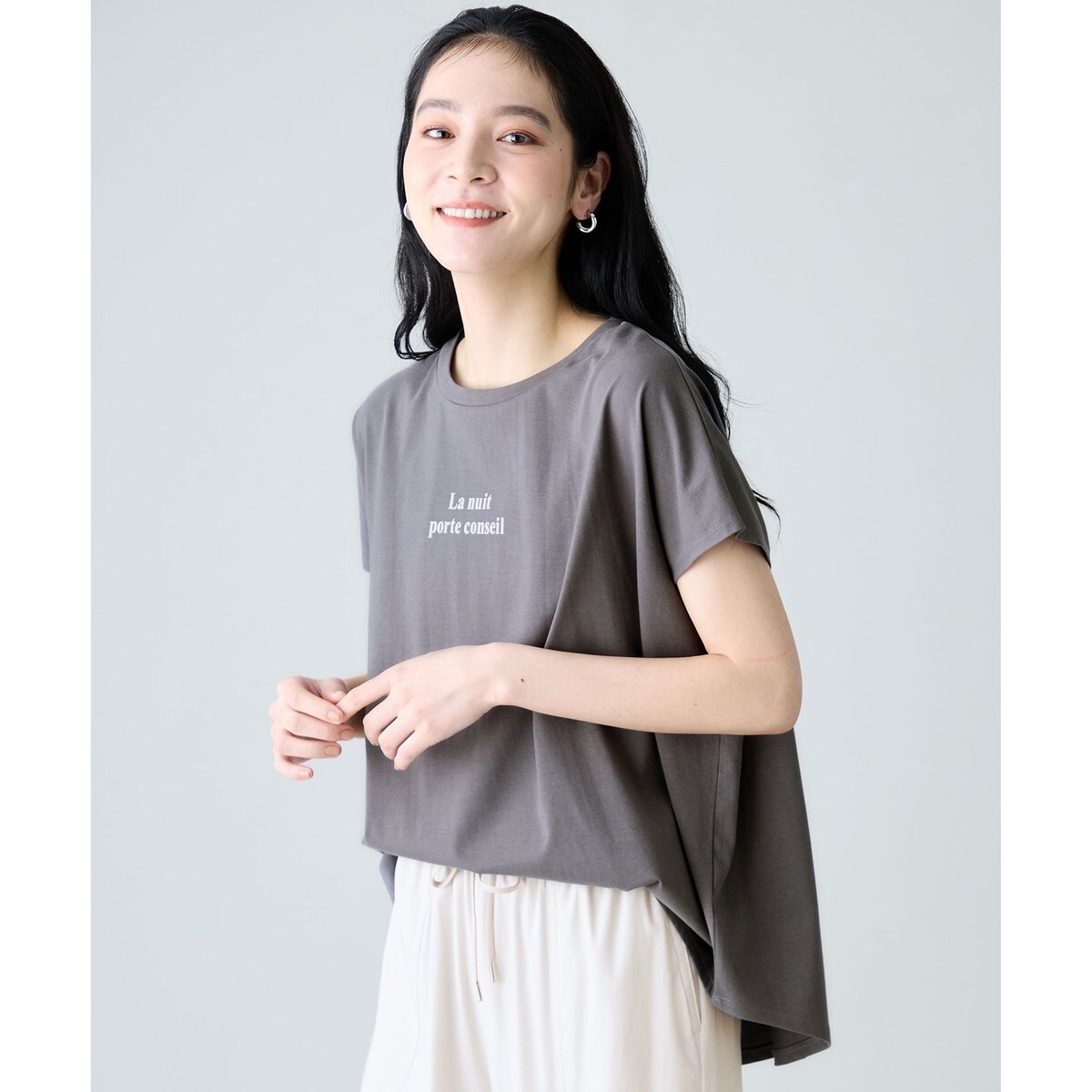 ANYファンクションワイドフレンチスリーブTシャツ | エニィ(ANY