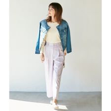 【洗える】プレミアムストレッチ　ワイドパンツ
