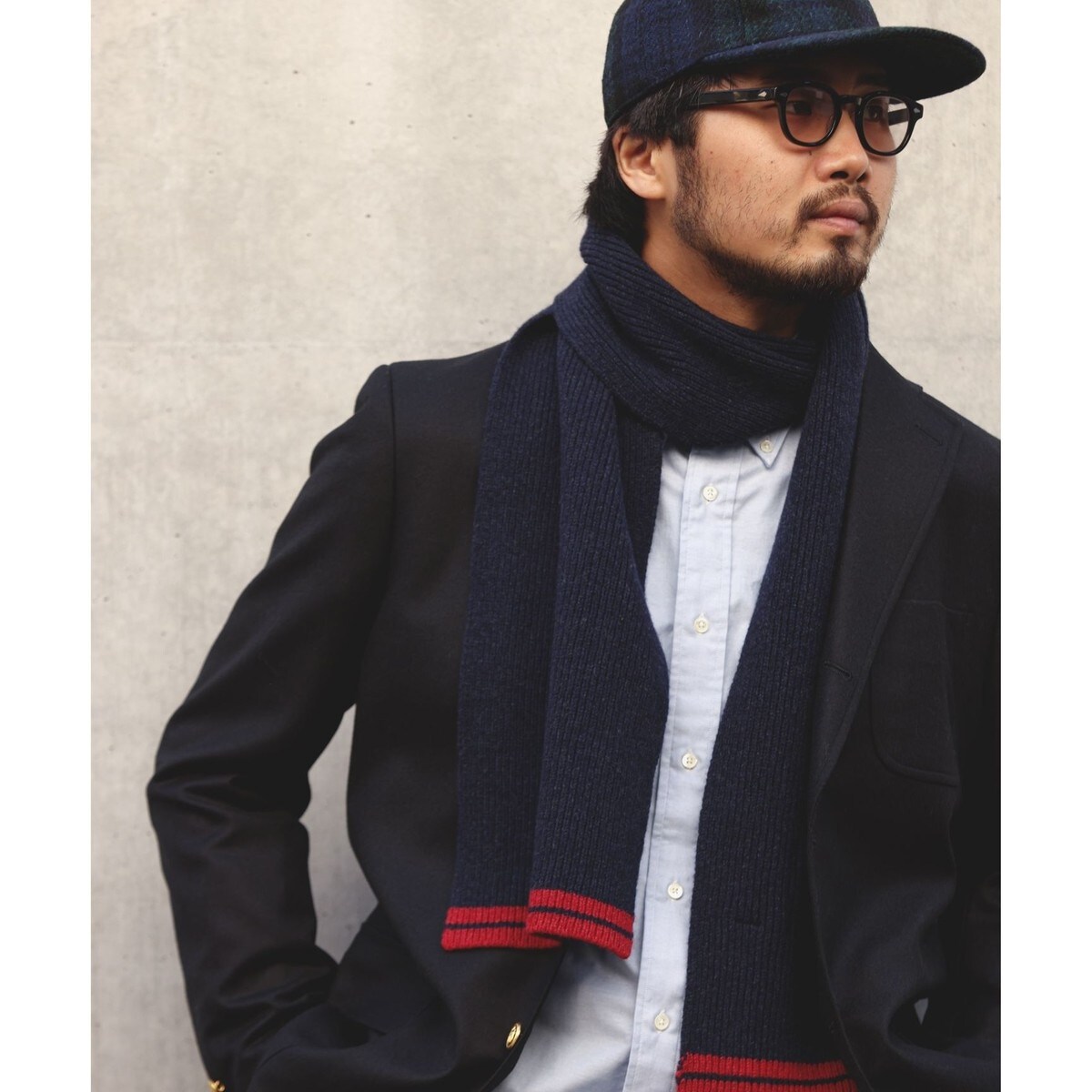 未使用　箱付き　J.PRESS メンズマフラー 未使用箱付きJ.PRESS メンズマフラー