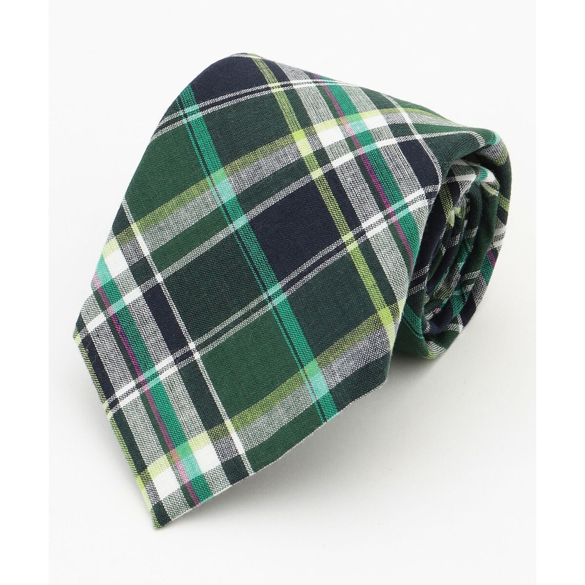 マドラスチェック ネクタイ