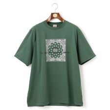 【KING SIZE】ペイズリーバンダナプリントTシャツ