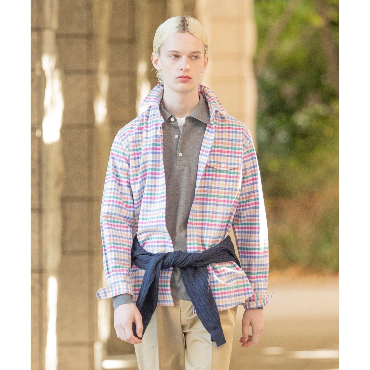 サイズ1 アプレッセ ボタンダウン オックスフォード シャツ ブラウン