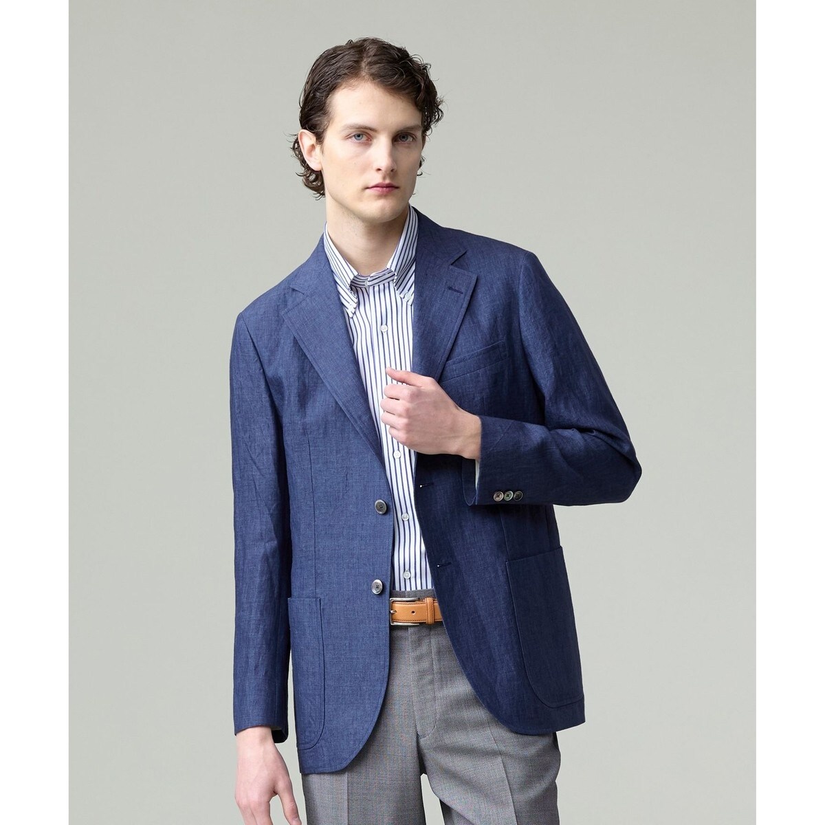 Le chic/ルシック】シルクリネンブレンド テーラードジャケット Loro