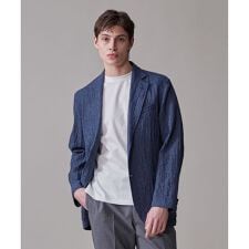 Ｊプレス(J.PRESS)のリネン×シアサッカーの清涼感【高通気性】ストレッチリネンシアサッカー ジャケット