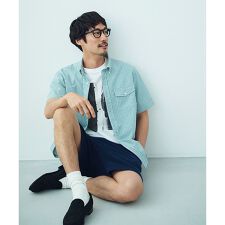 風が通るシアサッカーの清涼感【吸水速乾 / 高通気性】【クールマックス】サッカーストライプ シャツ