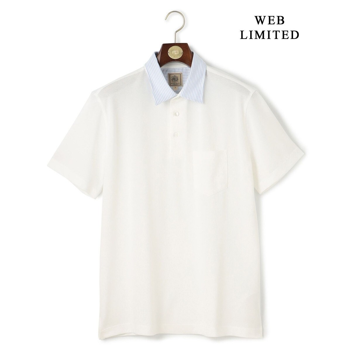 JPressバックブル カノコ　ポロシャツ　Ｌ　未使用 J.PRESS ポロシャツ 「大人気 / 10色展開」バックブル カノコ