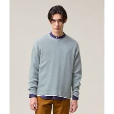 【Tシャツ感覚で着られる新感覚ニット】ボーダーニット ロングスリーブＴシャツ