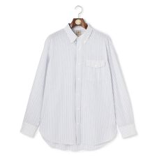 【KING SIZE】【KANEMASA JERSEY】ストライプボタンダウン シャツ