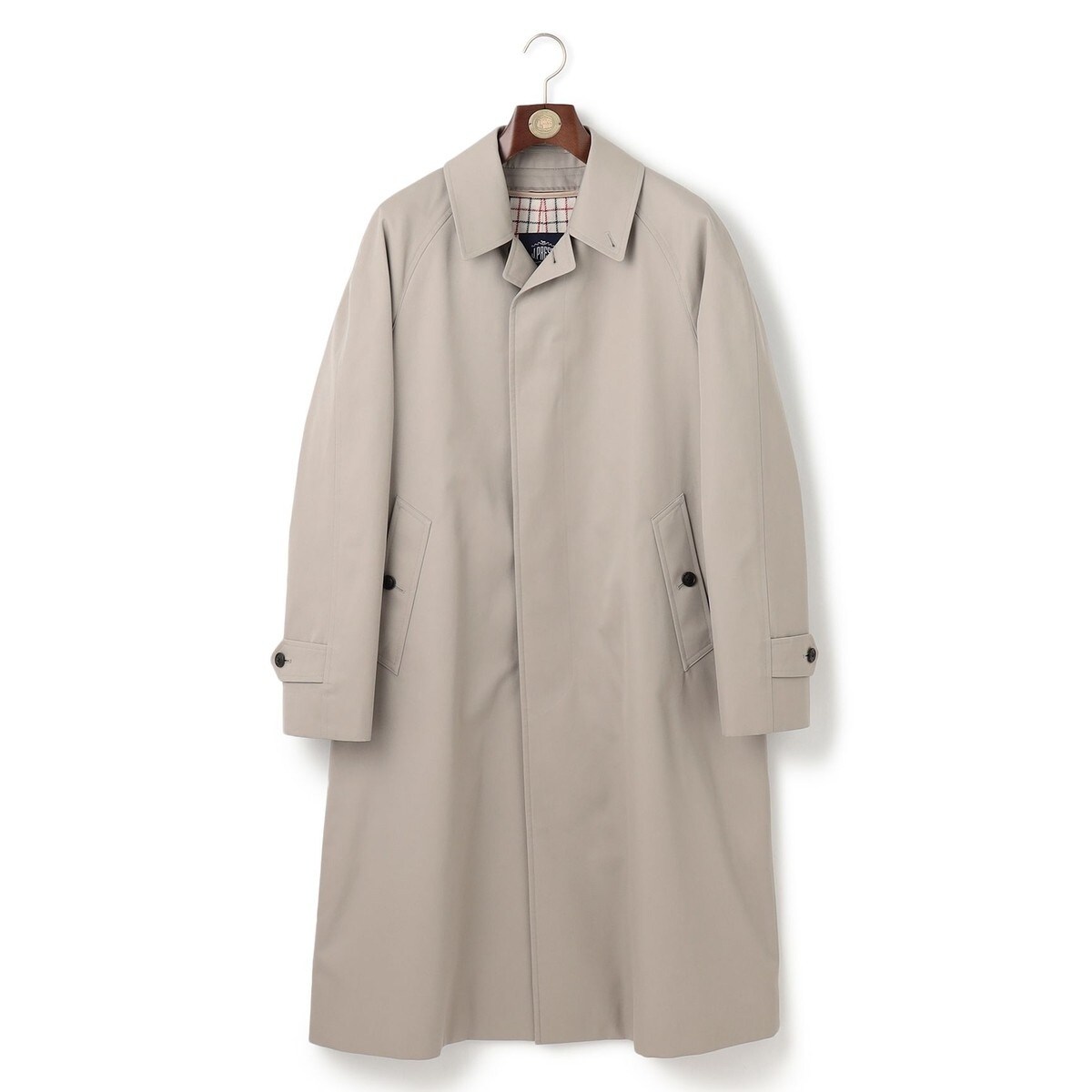 KING SIZE】【定番】コンパクトスピンギャバジン ステンカラーコート