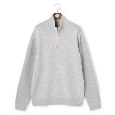 【KING SIZE】【Cash Lamb's Wool】ハーフジップ ニット_25年モデル