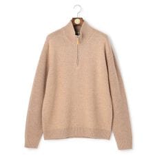 【KING SIZE】【Cash Lamb's Wool】ハーフジップ ニット_25年モデル