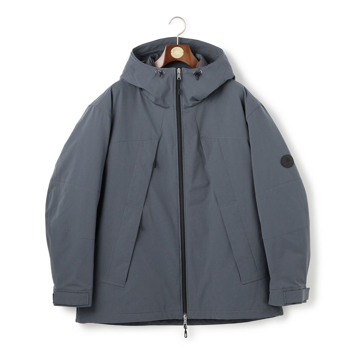 ビジネス対応可】ベーシックタフタ ステンカラーダウンコート | J