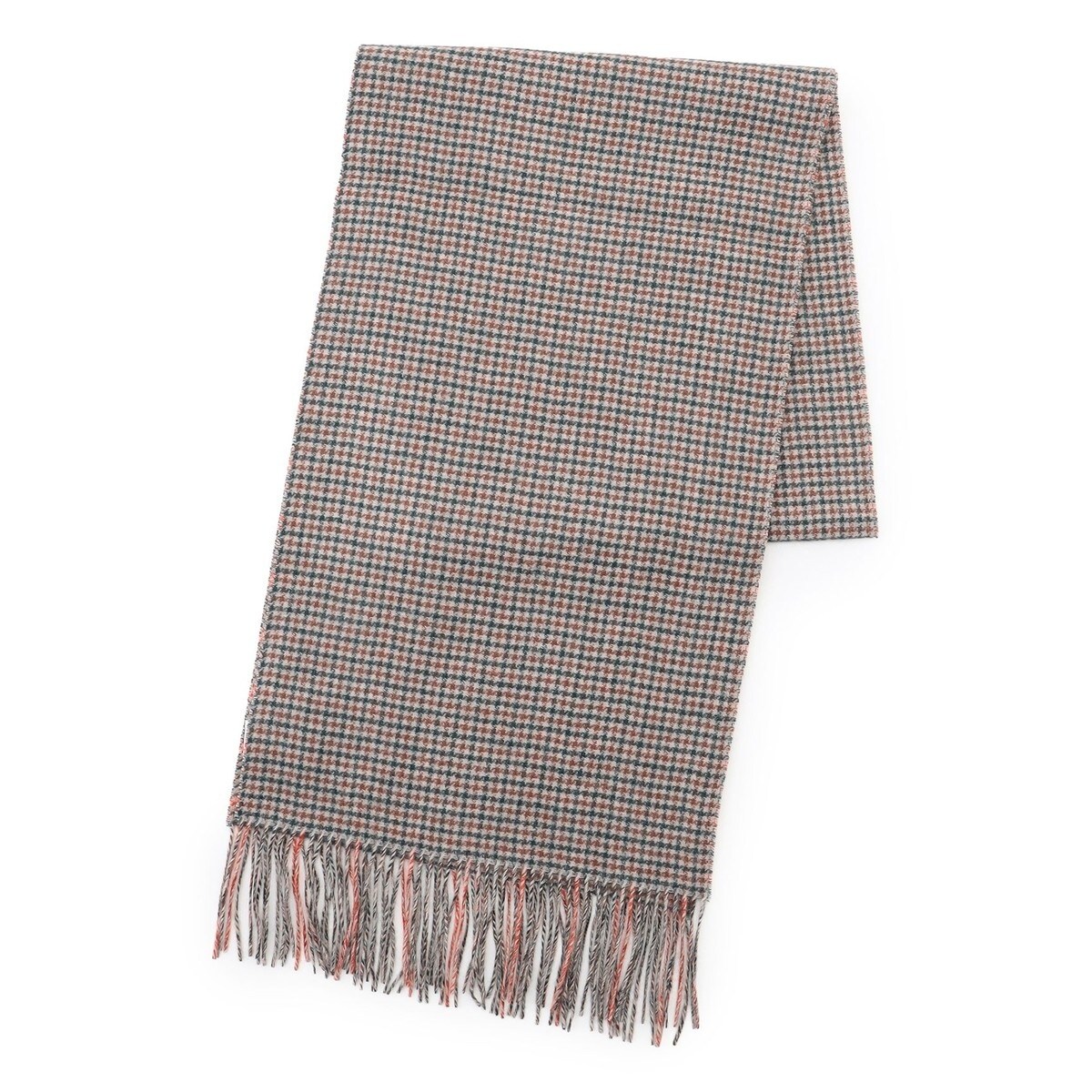 リバーシブル カシミヤマフラー チェック×ストライプ | Jプレス(J