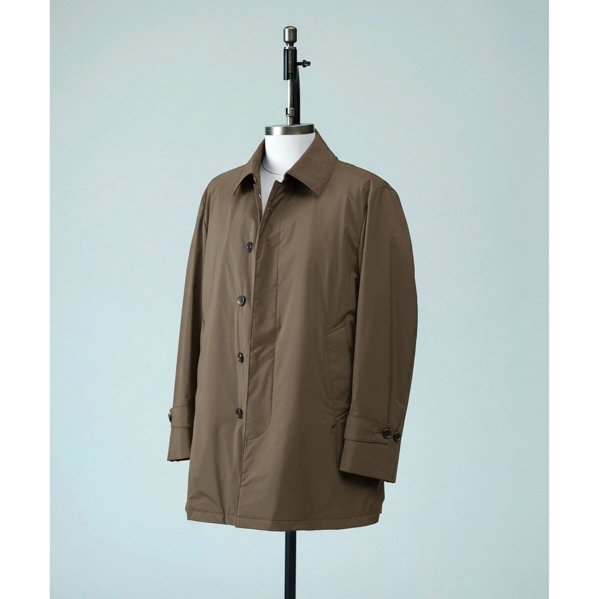 WOOLIAN PLAIN レイヤードスタンドカラーコート | ニューヨーカー