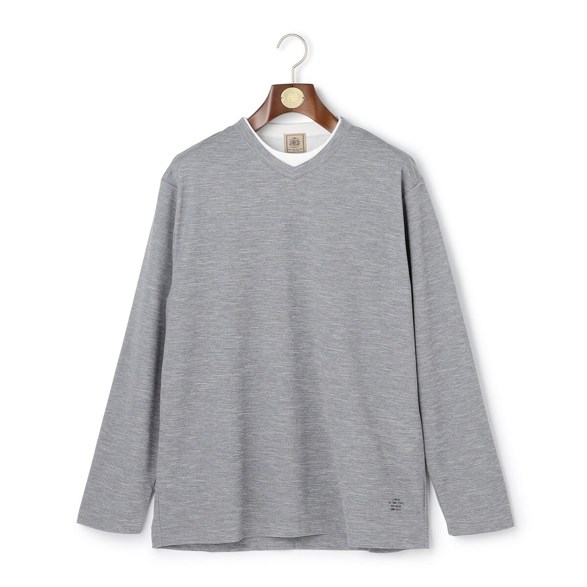 ニューヨーカー（NEWYORKER）/スパンテレコ 浅Vネック長袖Ｔシャツ スパンテレコ 浅Vネック長袖Tシャツ | ニューヨーカー(NEWYORKER