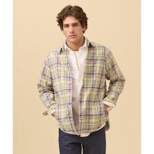 オックスフォードマルチカラーチェック シャツブルゾン