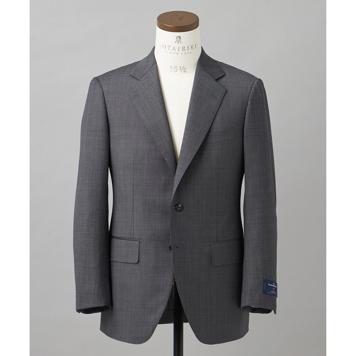 Ermenegildo Zegna】TRAVELLER スーツ（ライトグレー無地） | 五大陸