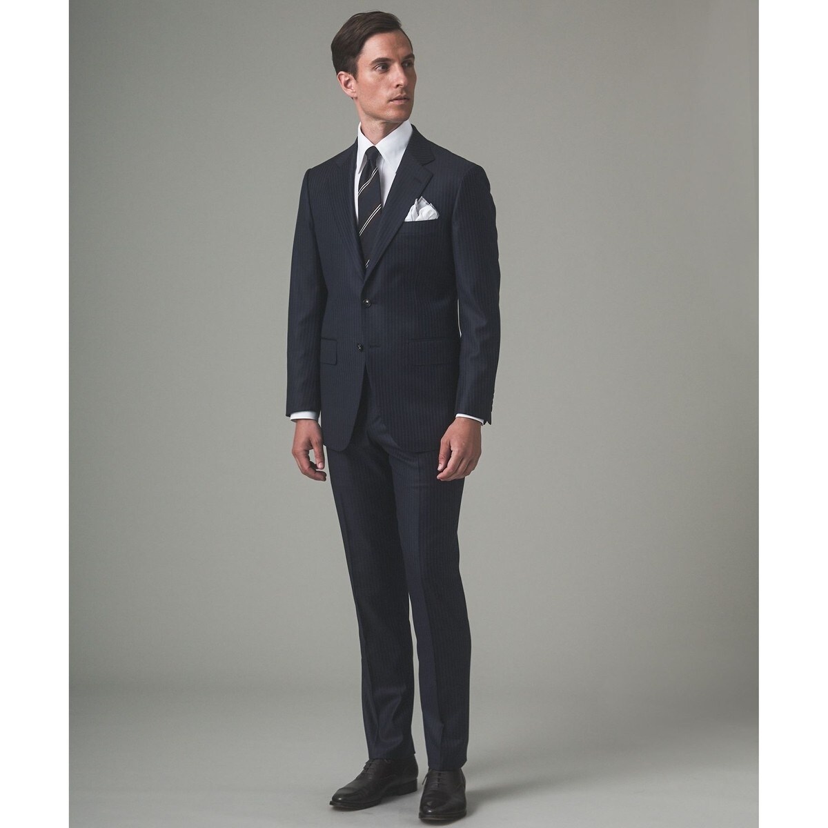 定価20万円　ロロピーアナ　ネイビー 3ピース　スーツジャケット(シルク入り) ONLY|SUIT JACKET VEST FOR EXECUTIVE