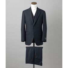五大陸(gotairiku)の【ZEGNA/ゼニア】ISLANDFLEECE/アイランドフリース 3ピーススーツ（ネイビー）