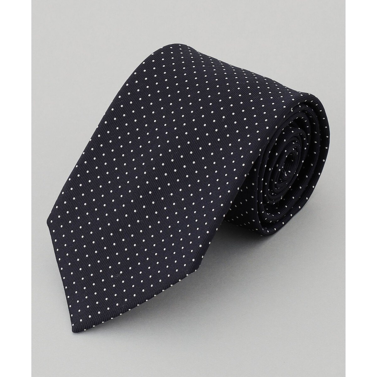 125新品五大陸定番【日本製】シルク ネクタイ_ピンドット￥12100 定番【日本製】シルク ネクタイ＿ピンドット