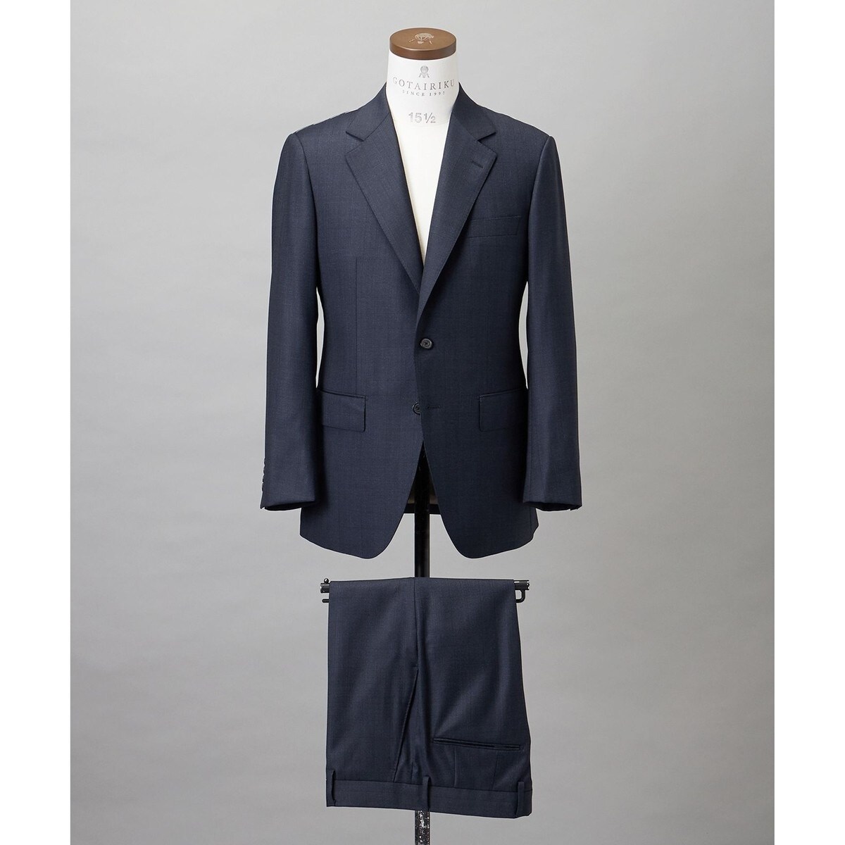 Zegna TROFEO ゼニア　トロフェオ　セットアップスーツ　M相当 ZEGNA/ゼニア】TROFEO/トロフェオ スーツ（グレー×格子） / GOTAIRIKU