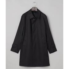 25年新作/3シーズン対応【防水/軽量/シワになりにくい】メランジカルゼ ステンカラーコート_無地