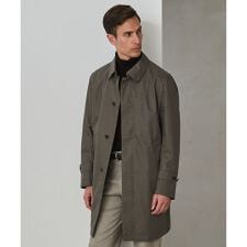 25年新作/3シーズン対応【防水/軽量/シワになりにくい】メランジカルゼ ステンカラーコート_無地