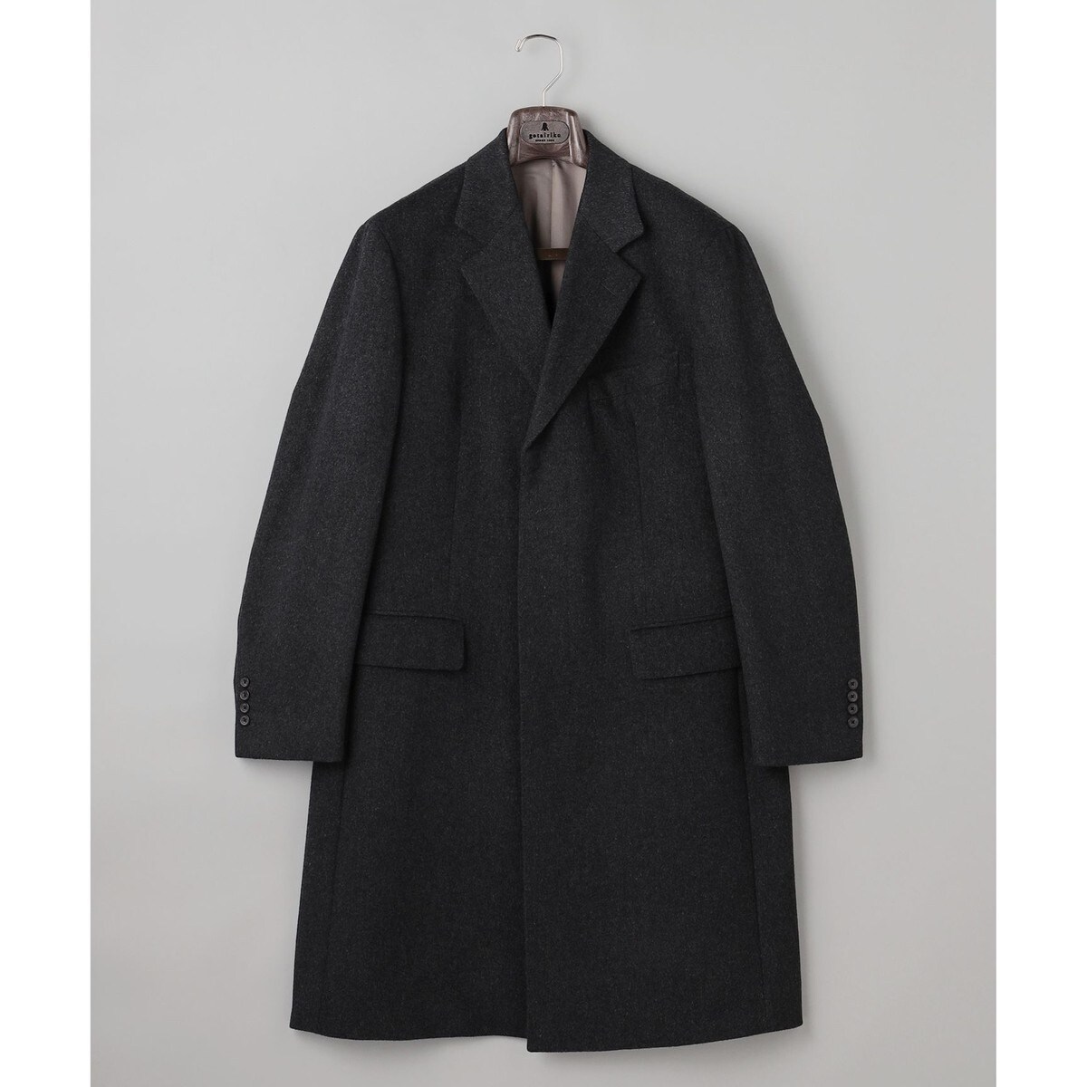 五大陸　ウール ダークグレー チェスターコート 五大陸(gotairiku) メンズ チェスターコート の一覧 | マルイウェブ