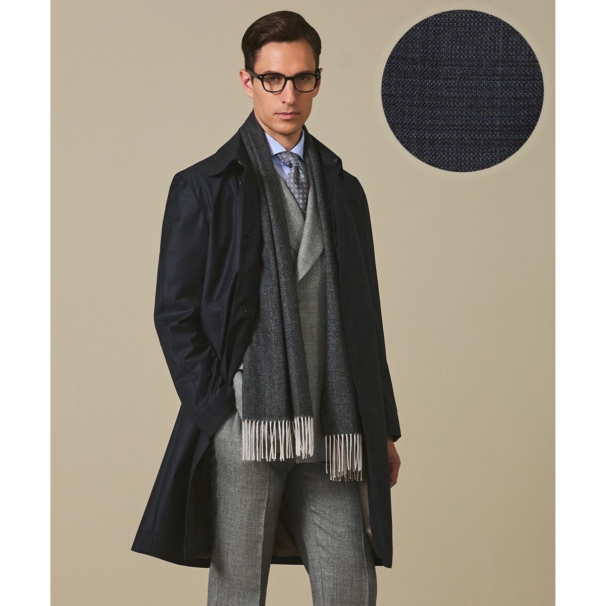 Zegna/ゼニア】TROFEOラミネートロング ステンカラーコート | 五大陸