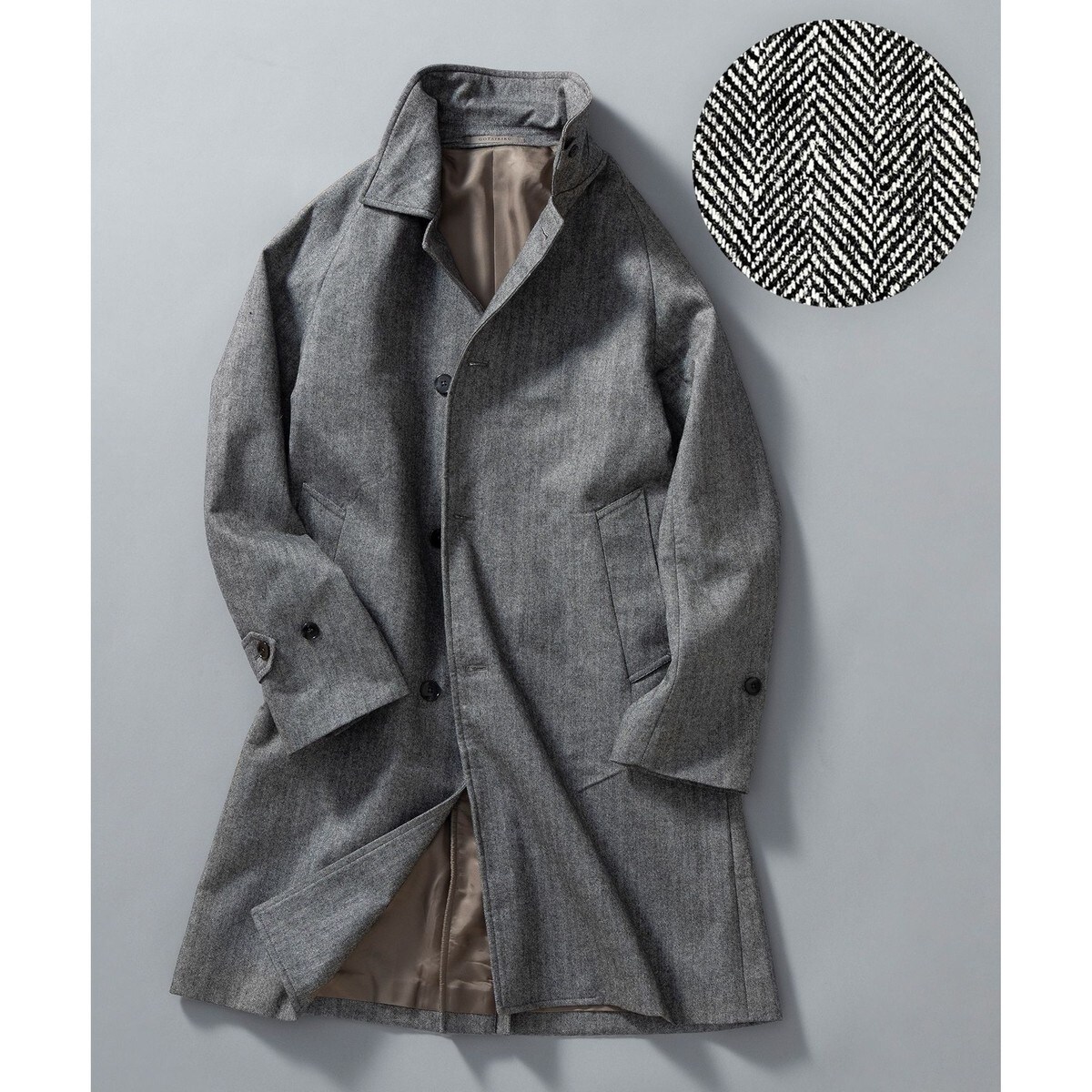 薄中綿仕様】スーパーライトウエイトカシミヤブレンド ステンカラー