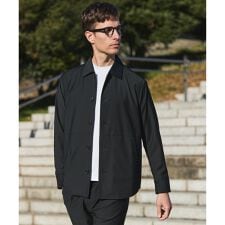 カジュアルセットアップ対応【洗える/ストレッチ】YUNSA シャツアウター