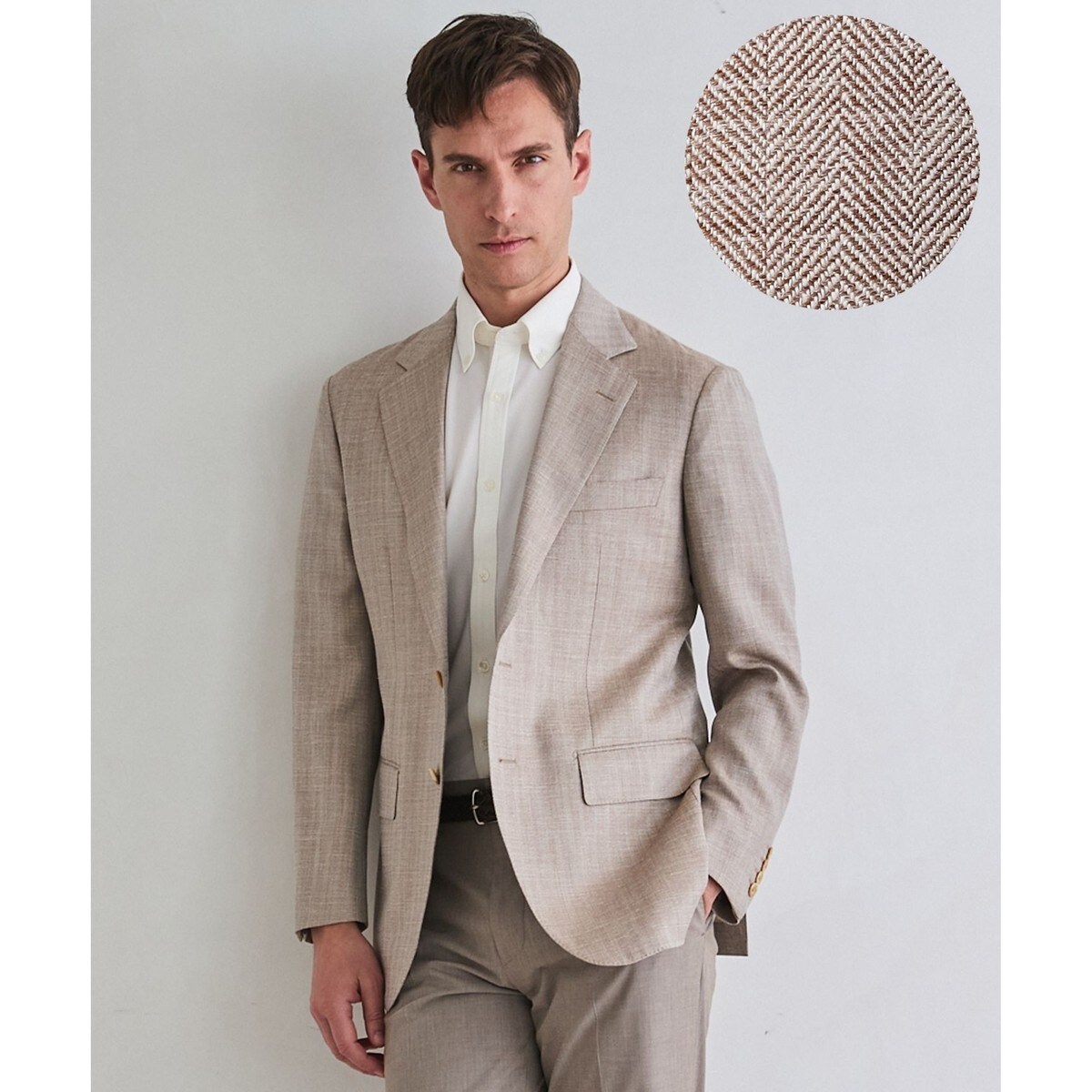 Loro Piana Fabric】SUMMER TIME ジャケット_ヘリンボーン織 | 五大陸 