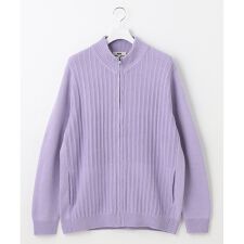 【キングサイズ・イージーケア】コットンバルキーニットブルゾン