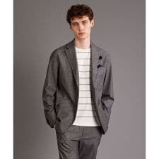 【キングサイズ・ストレッチ】メランジモールスキン ジャケット