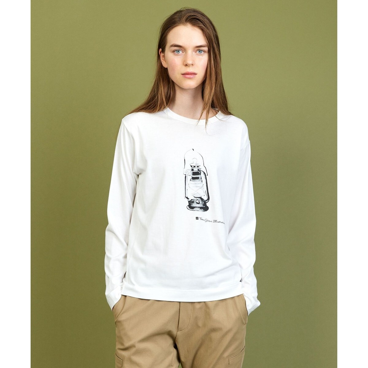 【テーム・ヤルヴィモチーフ】ビオグレース天竺 シャンブレー ポケットＴシャツ テーム・ヤルヴィモチーフ】ビオグレース天竺 Tシャツ