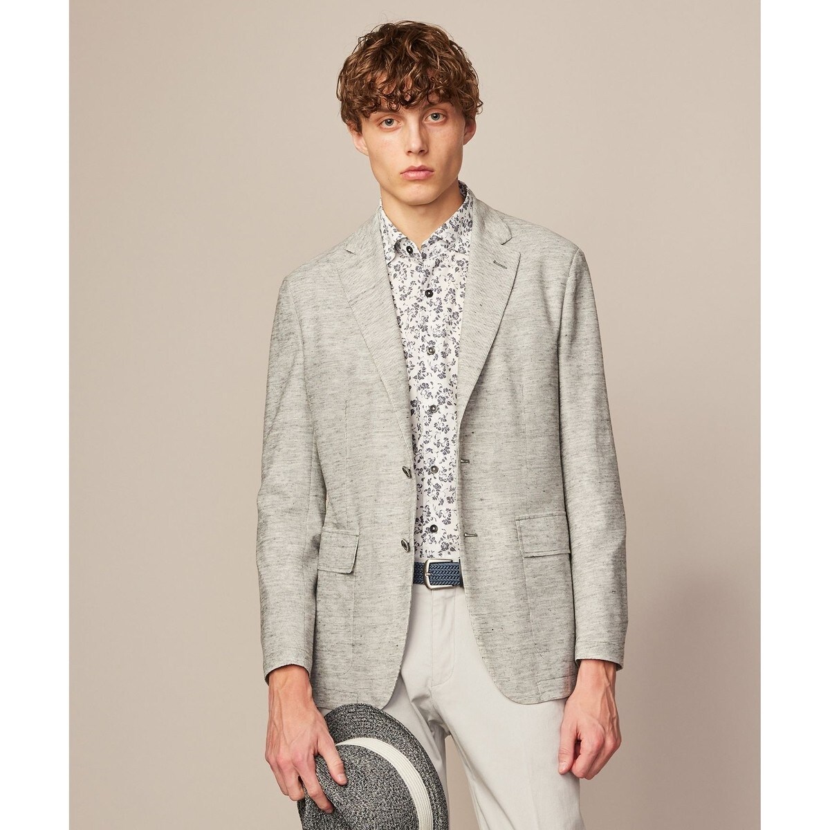 【清涼感/軽量】リネンTOPピケ ジャケット