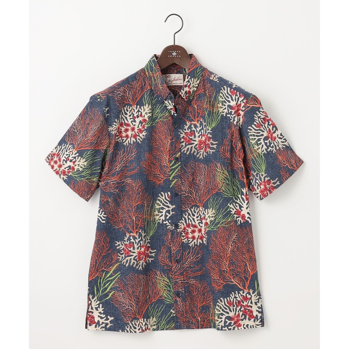 アロハブロッサム　KUBA　クバの葉　総柄アロハシャツ　半袖シャツ Aloha Blossom / アロハブロッサム KUBA 沖縄 クバ 通販