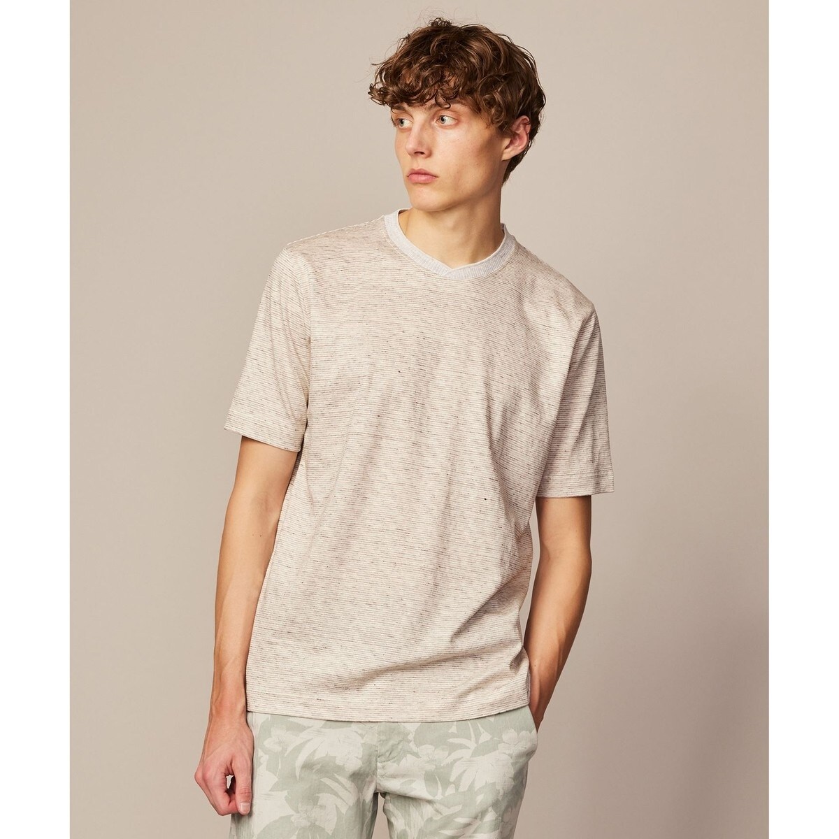 新品 定価3.3万 ジョセフアブード 琉球藍 手染 半袖 カットソー 3L(XL以上) 紺 【I43101】 JOSEPH ABBOUD Tシャツ 沖縄 日本製 日本製・琉球藍染め藍染絞りＴシャツ | ジョセフアブード(JOSEPH