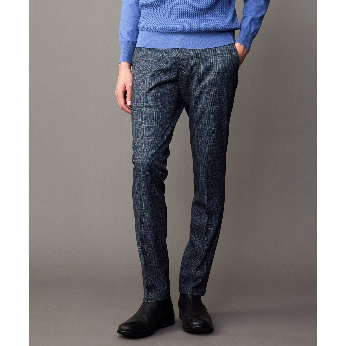 【キングサイズ・ストレッチ/セットアップ/弱撥水】フランネル ジャージ パンツ