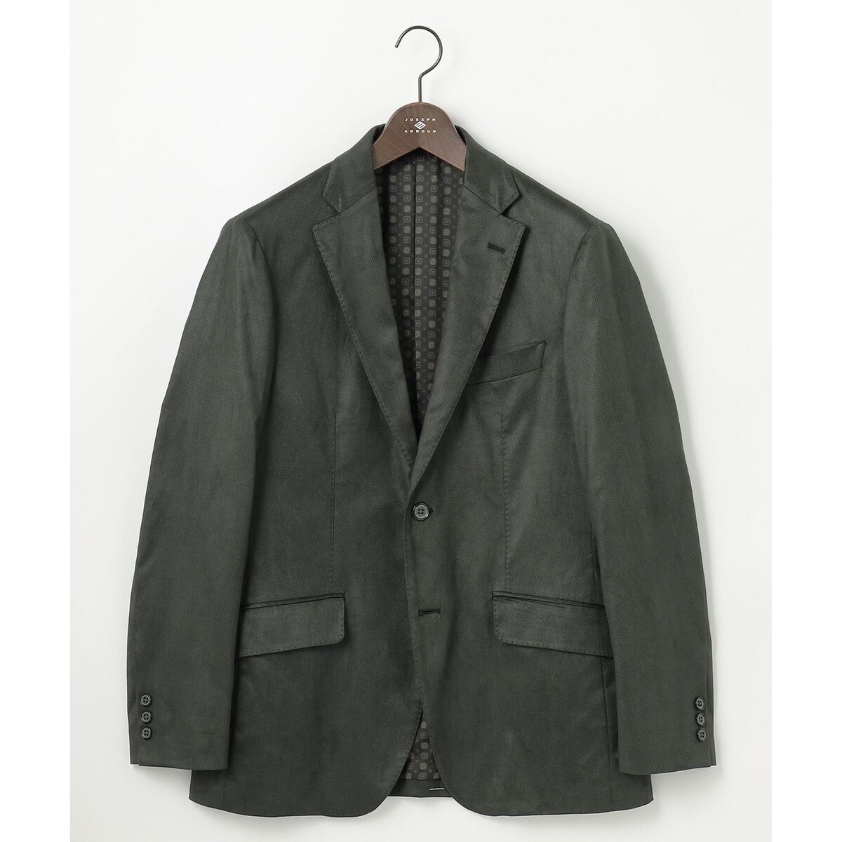 【美品】JOSEPH ABBOUDヘリンボーンチャコールグレーアンゴラ羊毛L 美品】JOSEPH ABBOUDヘリンボーンチャコールグレーアンゴラ羊毛L
