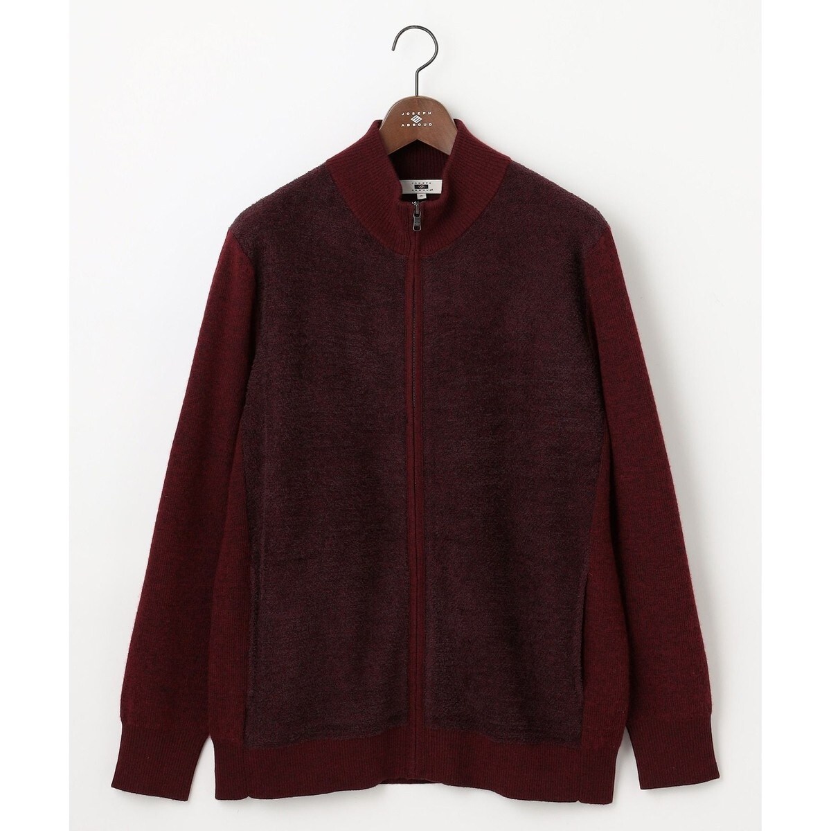美品✴︎マッキントッシュロンドン　ジップアップ　ドライバーズニット　グレー　L LEON掲載】12ゲージツイルジップアップニット