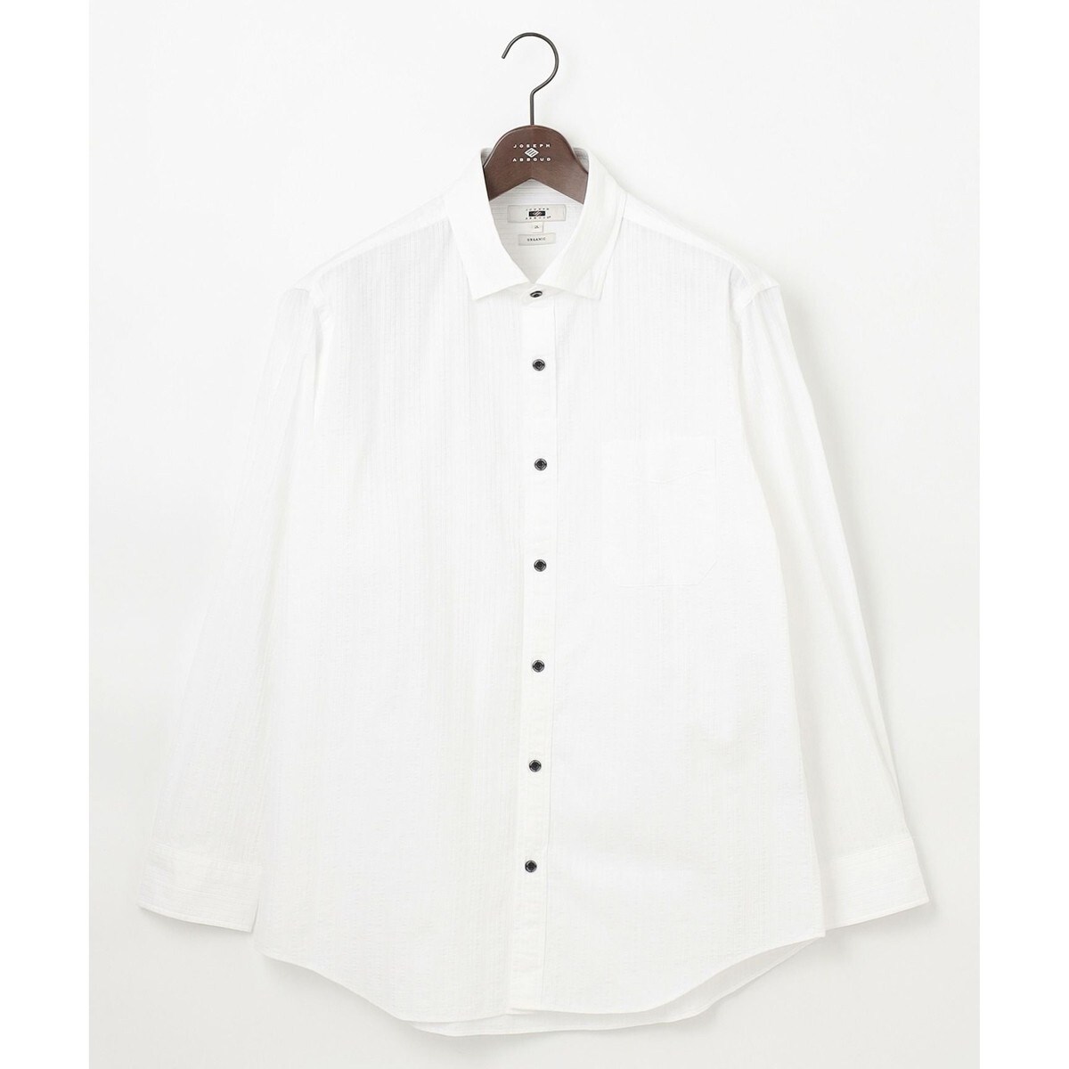 大きいサイズ】シナコバ 麻 マルシェプリント ボタンダウン半袖シャツ