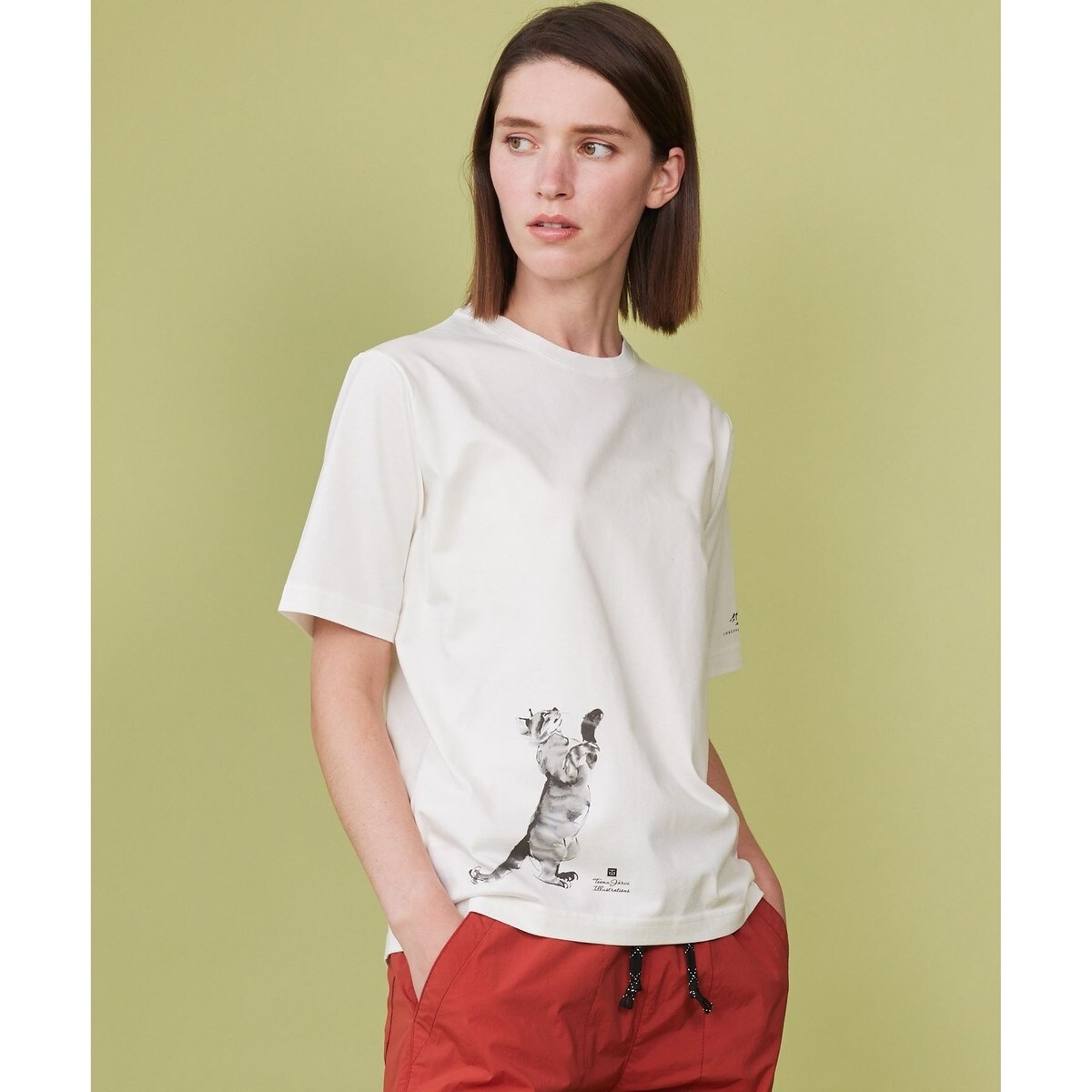 【日本製・アーティストコラボレーション】プレーティング天竺Tシャツ 日本製・アーティストコラボレーション】プレーティング天竺T